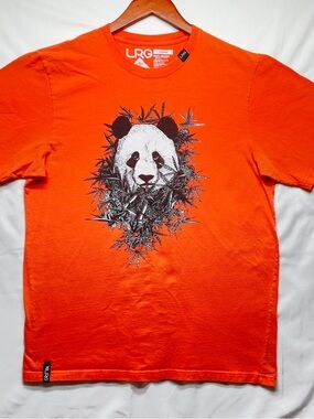 LRG Orange Panda Graphic Short Sleeve Tee